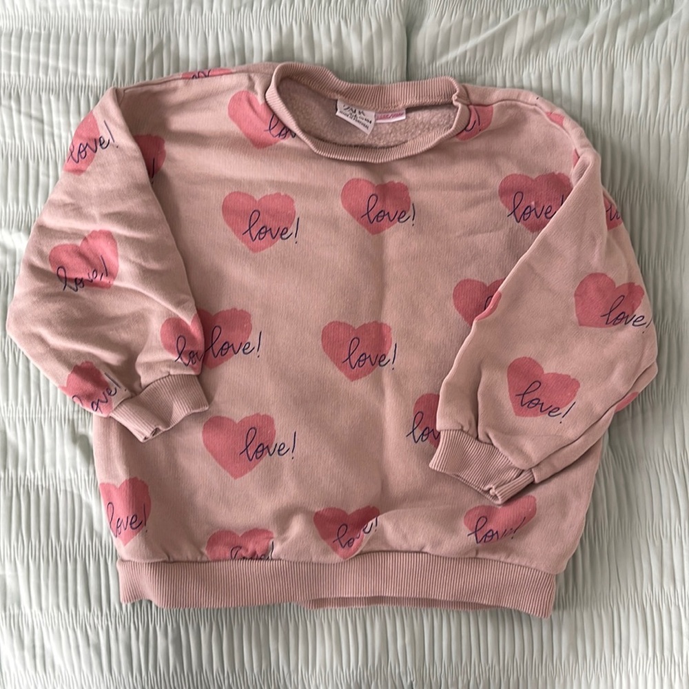 Zara Kids Love Sweatshirt